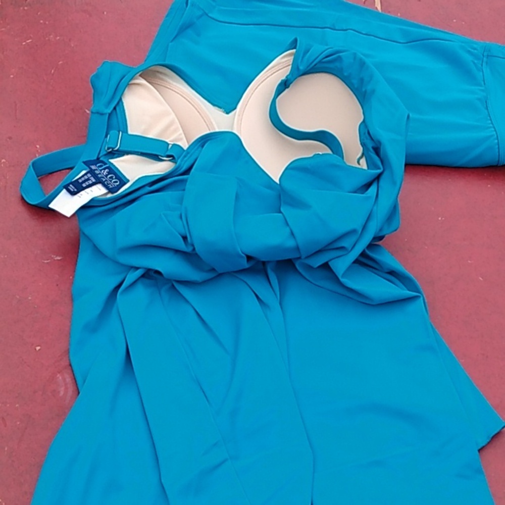 2 piece denim and company swim suit - Picture 2 of 10